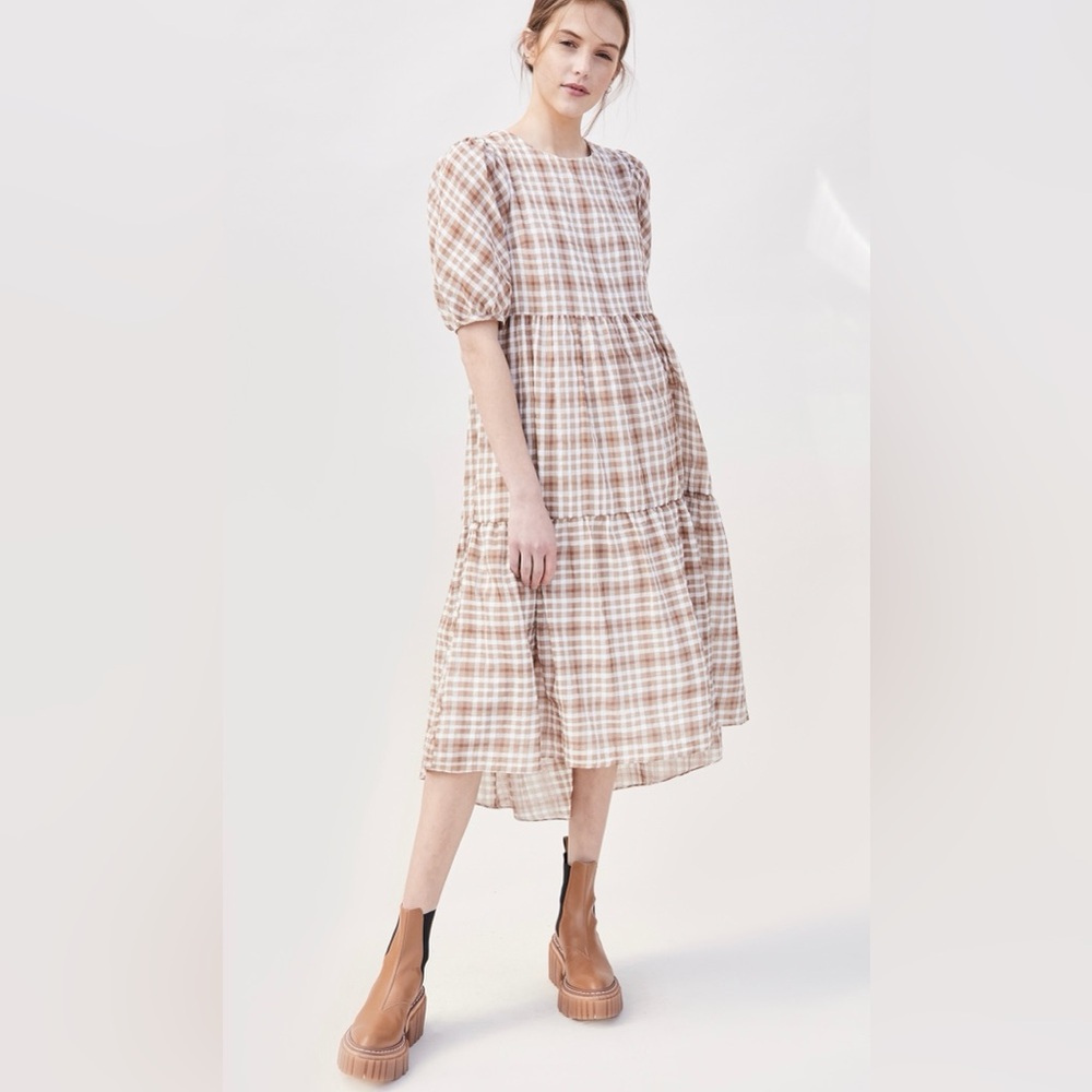 *NEW* English Factory Plaid Tent Dress